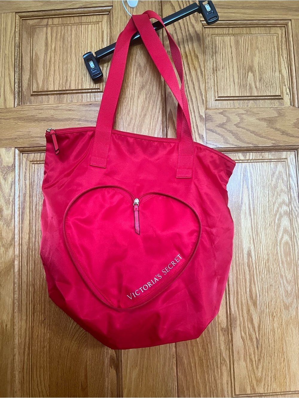 Victoria's Secret - Valentine’s Day - Red Heart Zip Packable Tote Bag